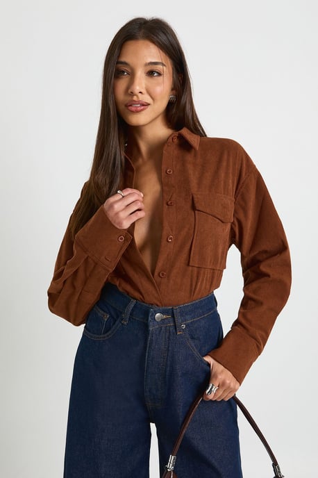 Cord Oversized Shirt - Image 1