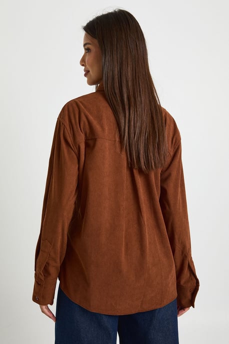 Cord Oversized Shirt - Image 2