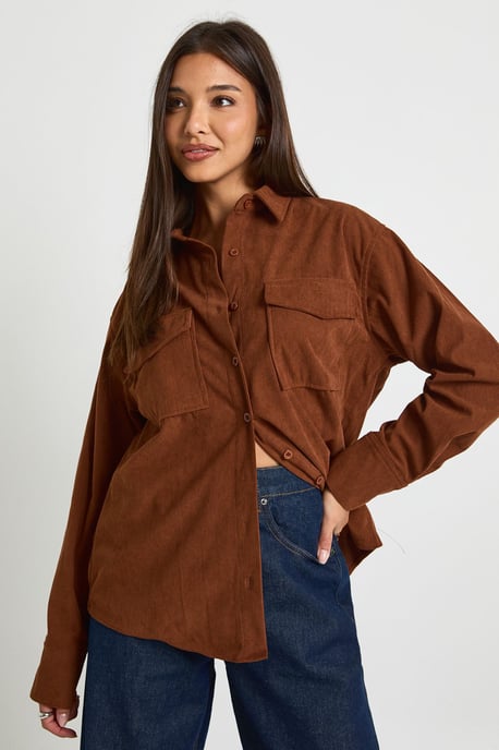 Cord Oversized Shirt - Image 3