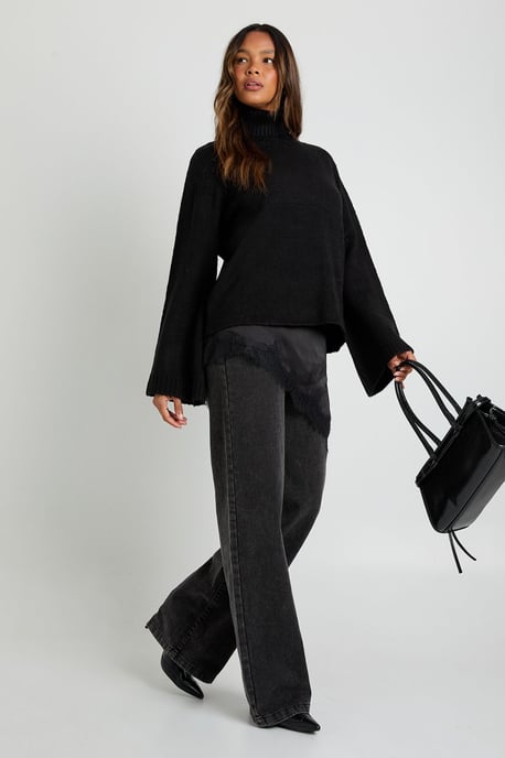 Super Soft Roll Neck Oversized Jumper - Image 3