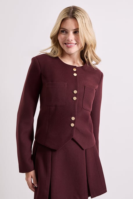 Collarless Jacket - Image 1