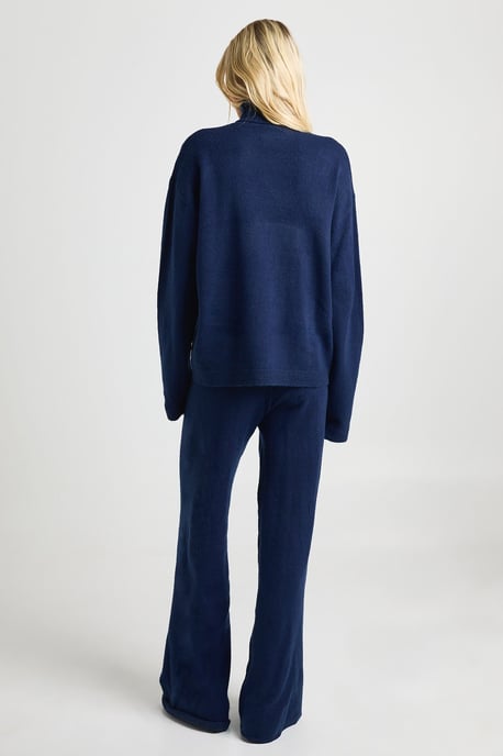Super Soft Roll Neck Oversized Jumper and Wide Leg Trouser Co-Ord - Image 2