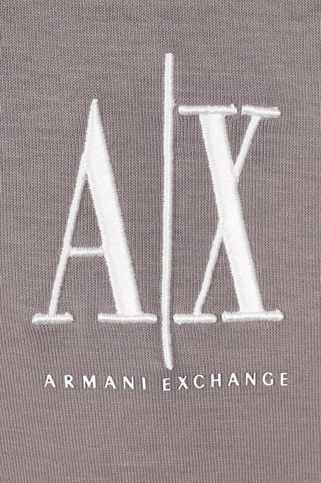 Armani Exchange Half Zip Sweatshirt Driftwood - Image 2