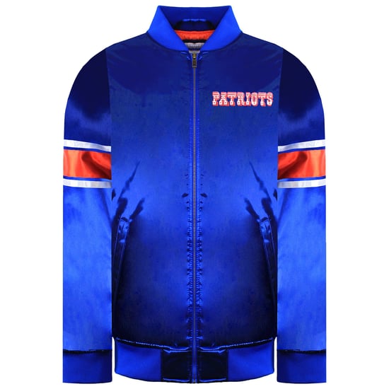 Mitchell & Ness NFL New England Patriots Heavyweight Satin Bomber Jacket - Image 1