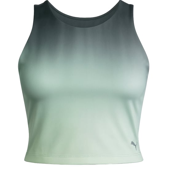 Puma Studio Ombre Womens Green Crop Top - Image 1