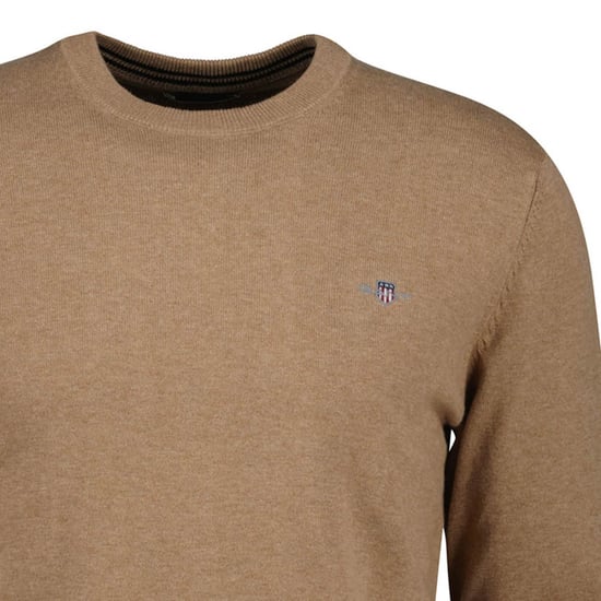 Gant Classic Cotton C-Neck Knitted Jumper - Image 2
