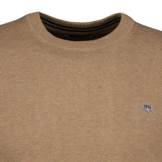 Gant Classic Cotton C-Neck Knitted Jumper - Image 3