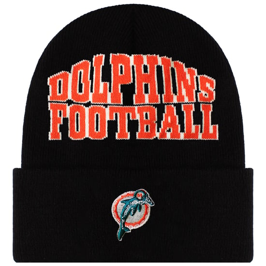 Mitchell & Ness NFL Miami Dolphins Origins Knit Beanie - Image 1