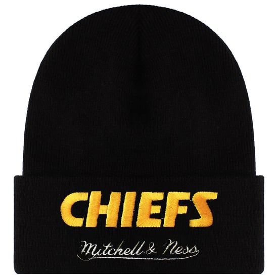 Mitchell & Ness NFL Kansas City Chiefs Origins Knit Beanie - Image 2