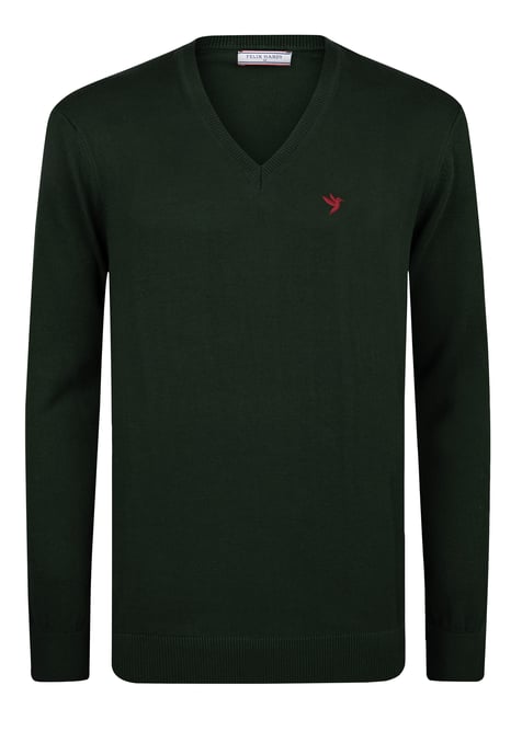 Pullover V-Neck Sweater - Image 1