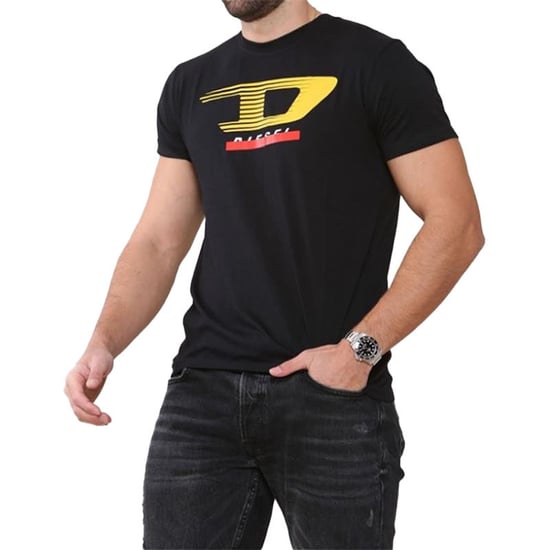 DIESEL T JUST Y4 Mens T Shirt Crew Neck Short Sleeve Casual Cotton Tee - Image 2