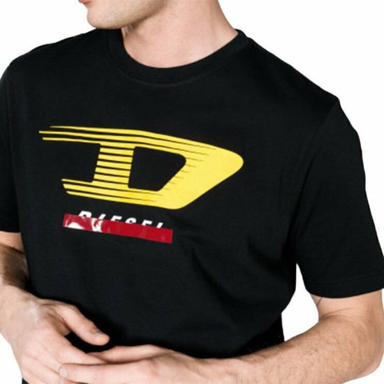 DIESEL T JUST Y4 Mens T Shirt Crew Neck Short Sleeve Casual Cotton Tee - Image 4