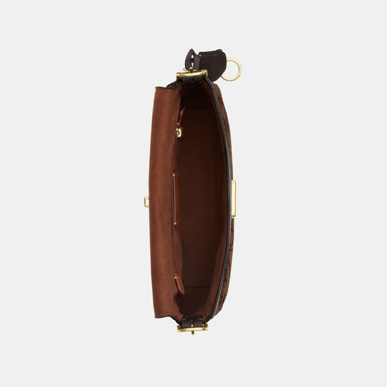 Etta Small Flap Shoulder Bag in Signature Chenille - Image 3