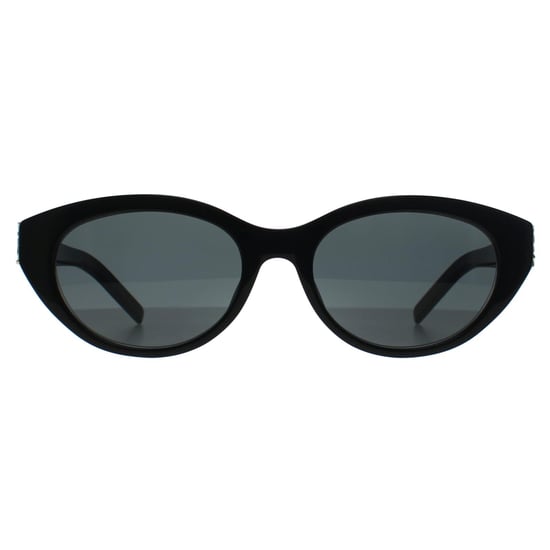 Saint Laurent Oval Womens Shiny Dark Havana Grey SLM148 - Image 1