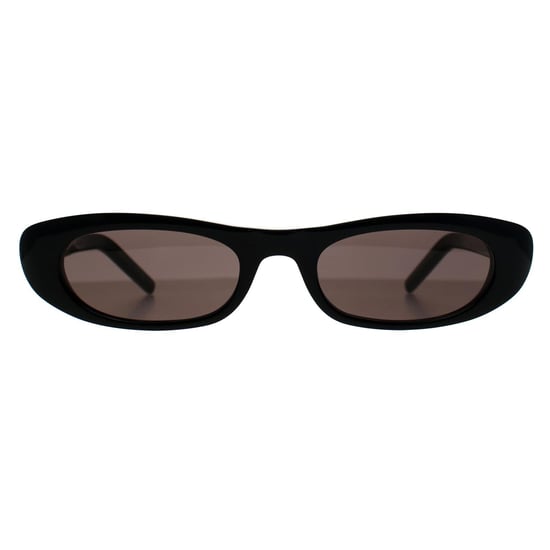 Saint Laurent Rectangle Womens Shiny Black Grey SL557 - Image 1