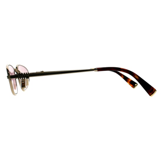 Miu Miu Oval Womens Pale Gold Pink MU52AS - Image 2