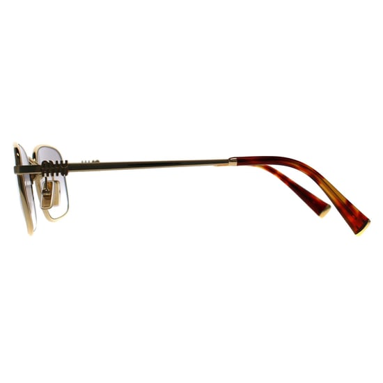 Miu Miu Rectangle Womens Gold Dark Grey to Clear Gradient MU53AS - Image 2