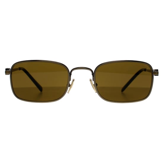 Miu Miu Rectangle Womens Old Gold Dark Brown MU53AS - Image 1