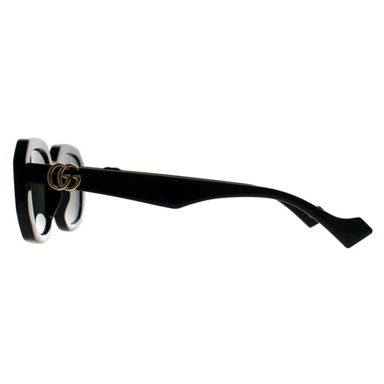 Gucci Rectangle Womens Shiny Black Grey Light Mirror GG1535S - Image 2