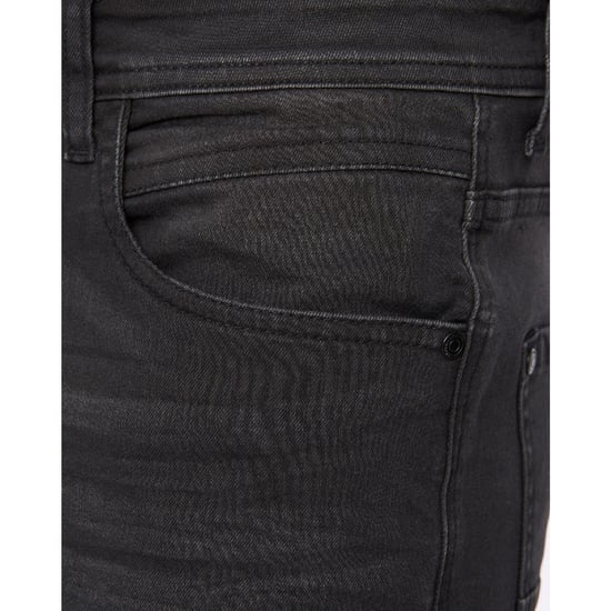 Men's Crosshatch Winsbury Bootcut Jeans in Black - Image 5