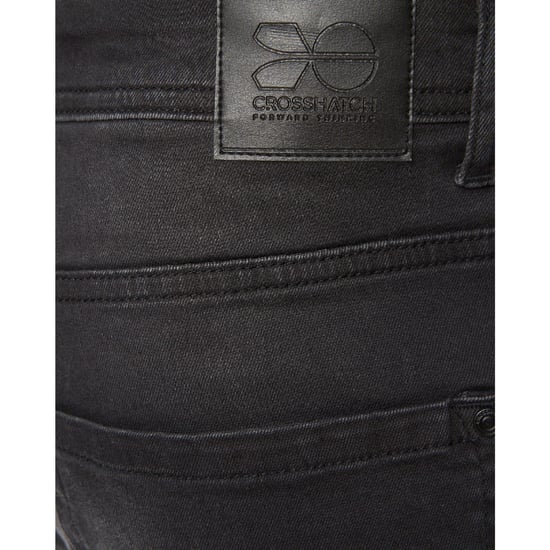 Men's Crosshatch Winsbury Bootcut Jeans in Black - Image 6