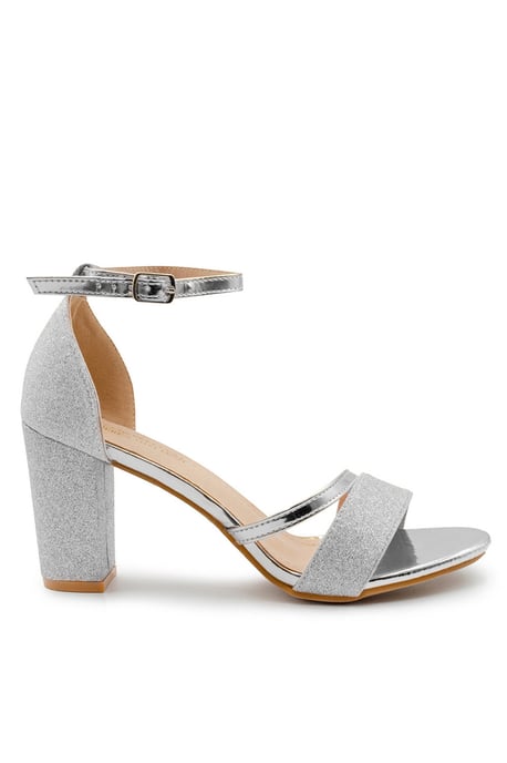 Wheres That From Womens 'Perla' Wide Fit Mid High Block Heel Sandals With Ankle Strap - Image 4