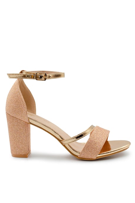 Wheres That From Womens 'Perla' Wide Fit Mid High Block Heel Sandals With Ankle Strap - Image 4