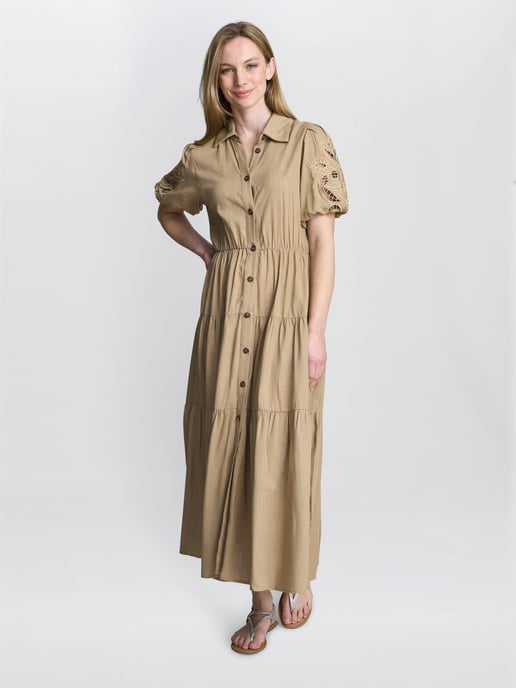 Carey Puff Sleeve Dress - Image 1