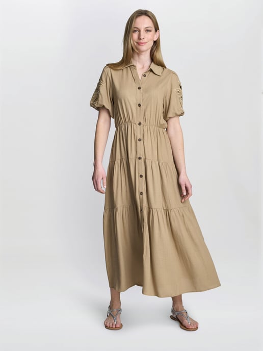 Carey Puff Sleeve Dress - Image 2