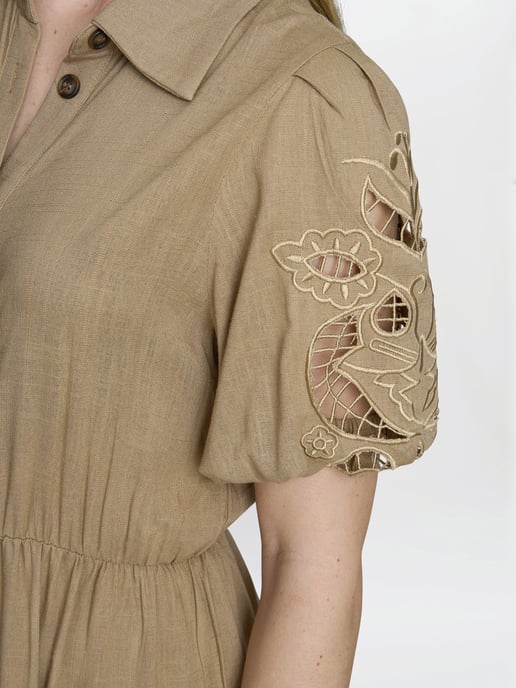 Carey Puff Sleeve Dress - Image 4