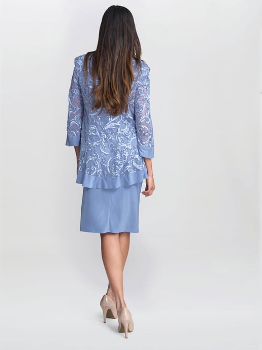 Beverley Soutache Dress And Jacket With Necklace - Image 2