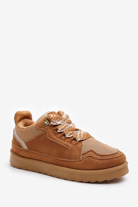 Wheres That From Womens 'Xavia' Suede Low Top Trainer Slipper With Faux Fur Lining - Image 3