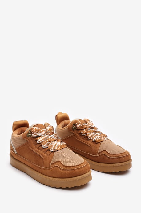 Wheres That From Womens 'Xavia' Suede Low Top Trainer Slipper With Faux Fur Lining - Image 4