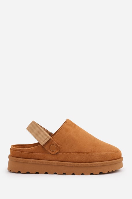 Wheres That From Womens 'Lumina' Cosy Adjustable Sling Back Faux-Suede Shoes - Image 2