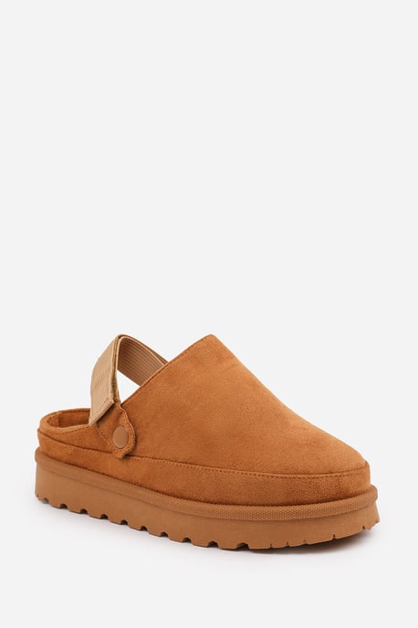 Wheres That From Womens 'Lumina' Cosy Adjustable Sling Back Faux-Suede Shoes - Image 3