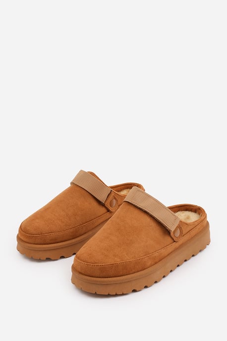 Wheres That From Womens 'Lumina' Cosy Adjustable Sling Back Faux-Suede Shoes - Image 4