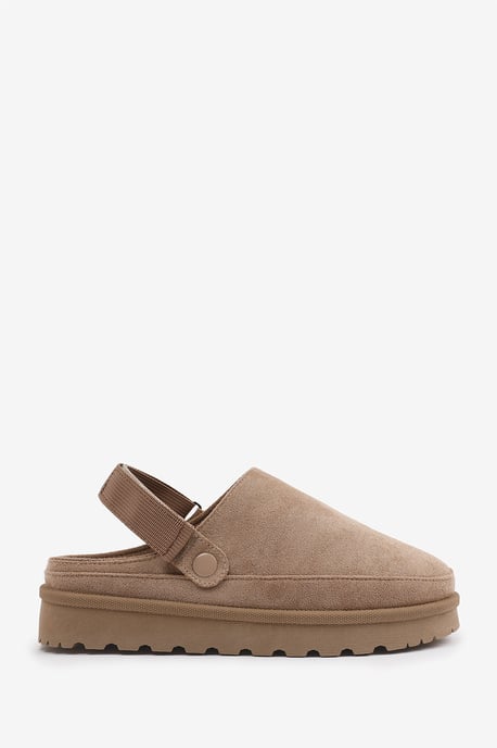Wheres That From Womens 'Lumina' Cosy Adjustable Sling Back Faux-Suede Shoes - Image 2