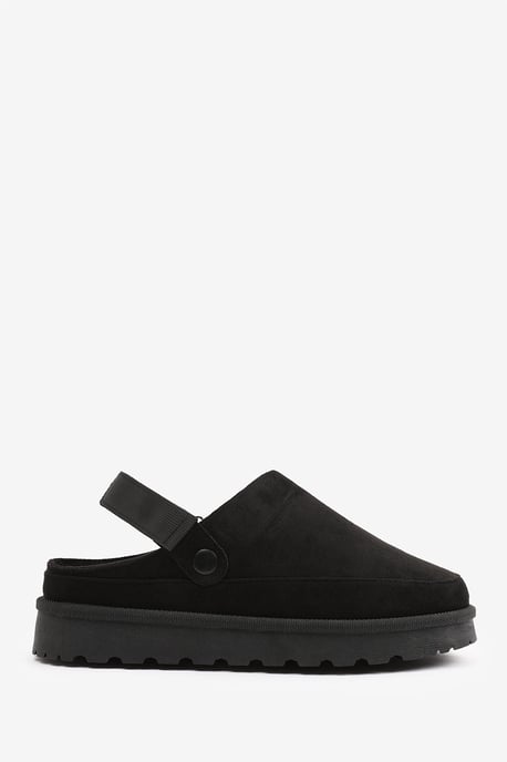 Wheres That From Womens 'Lumina' Cosy Adjustable Sling Back Faux-Suede Shoes - Image 2