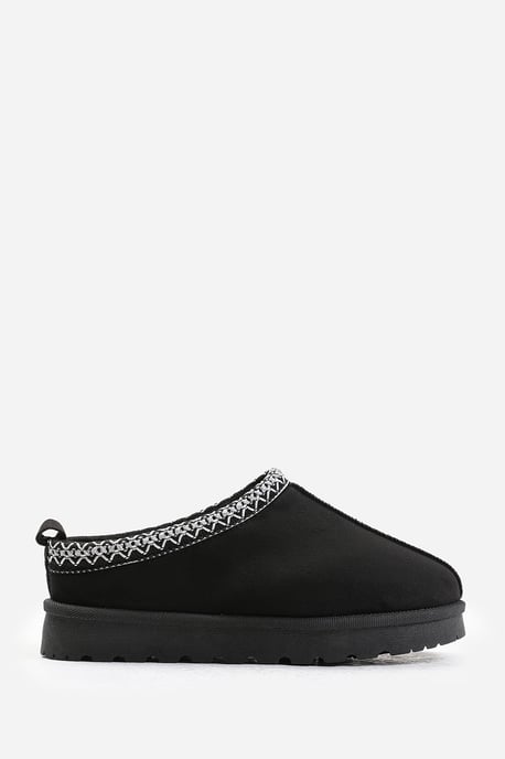 Wheres That From Womens 'Reina' Cosy Faux-Suede Fur Lining Slipper - Image 2