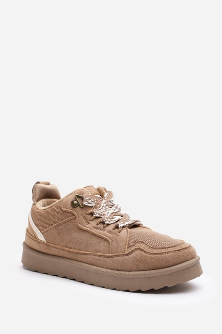 Wheres That From Womens 'Xavia' Suede Low Top Trainer Slipper With Faux Fur Lining - Image 3