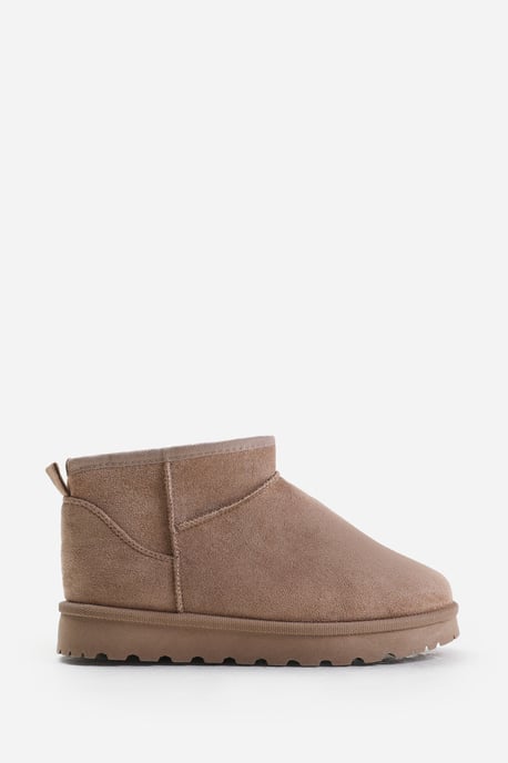 Wheres That From Womens 'Taliah' Mini Faux-Suede Fur Lined Ankle Slipper Boots - Image 2