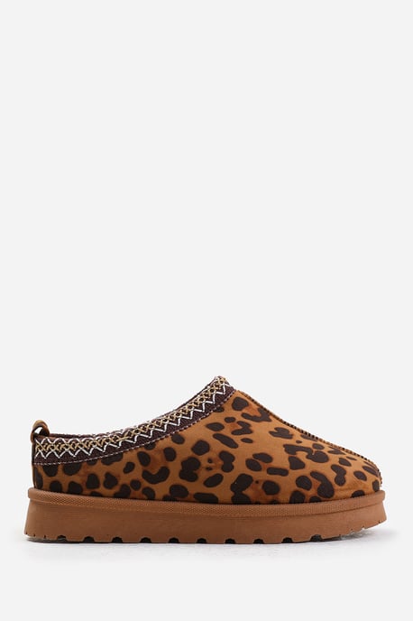 Wheres That From Womens 'Reina' Cosy Faux-Suede Fur Lining Slipper - Image 2