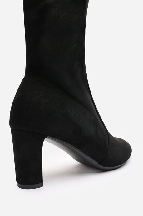 Wheres That From Womens 'Sonya' Suede Block Heel Over The Knee Boots - Image 5