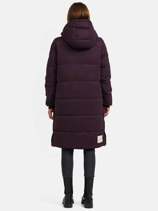 Navahoo Wintertanz dam vinterjacka lång quiltad med avtagbar huva - Image 6