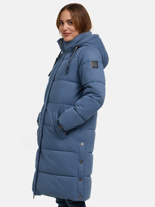 Navahoo Wintertanz dam vinterjacka lång quiltad med avtagbar huva - Image 6