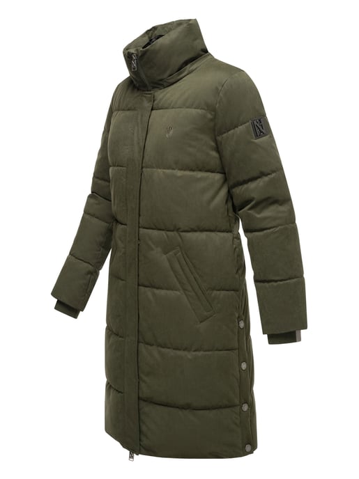 Navahoo Wintertanz dam vinterjacka lång quiltad med avtagbar huva - Image 3