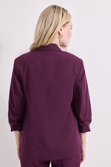 Ruched Sleeve Blazer - Image 3