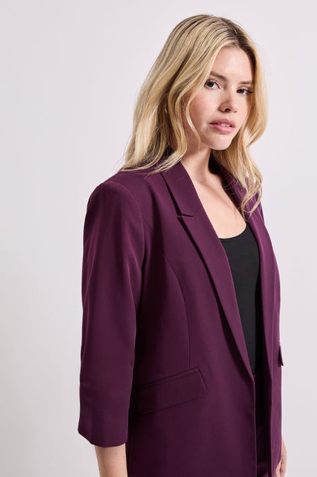 Ruched Sleeve Blazer - Image 4