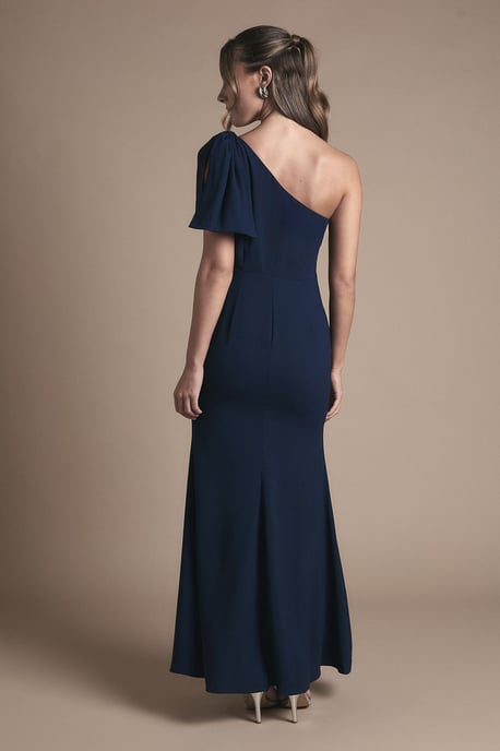 Coast Honoured Petite Bow One Shoulder Maxi Bridesmaid Dress - Image 4