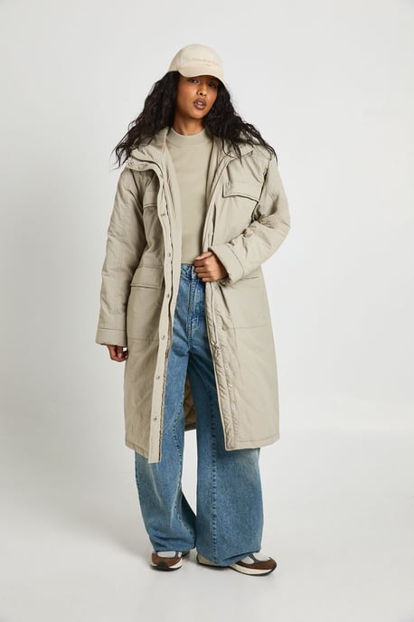 Hooded Longline Parka - Image 1